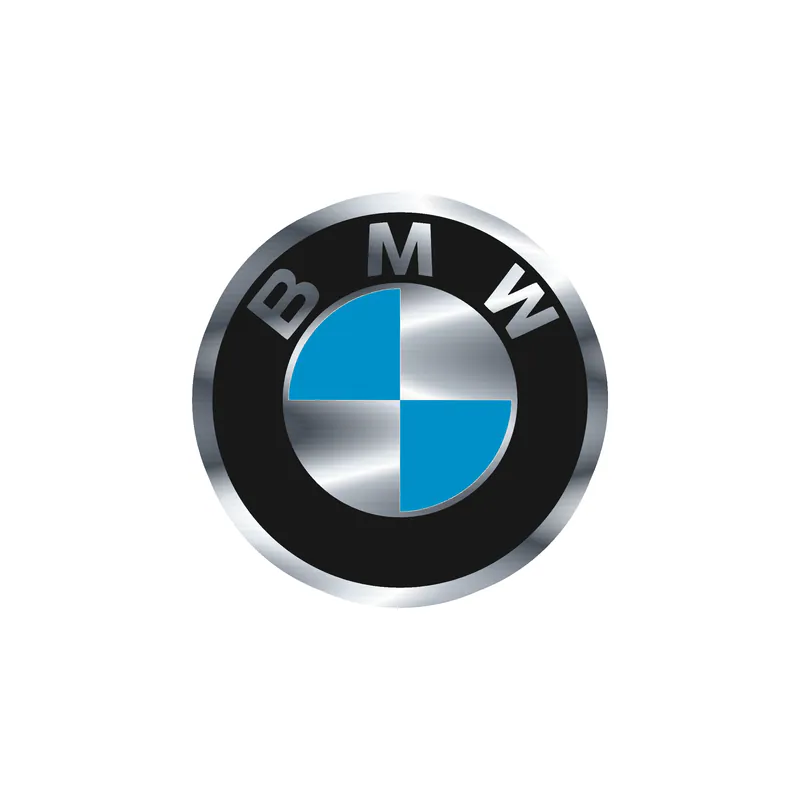 BMW Silver Chrome Vinyl Decal