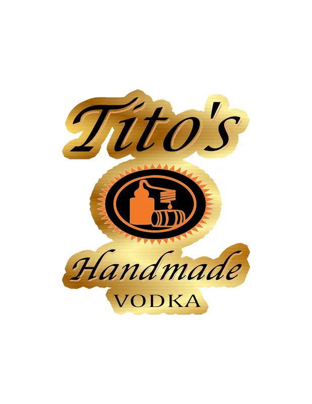 Tito's Vodka - Gold Chrome Vinyl Decal