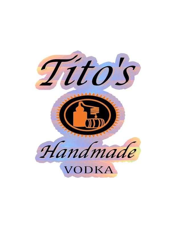 Tito's Vodka - Holographic Vinyl Decal