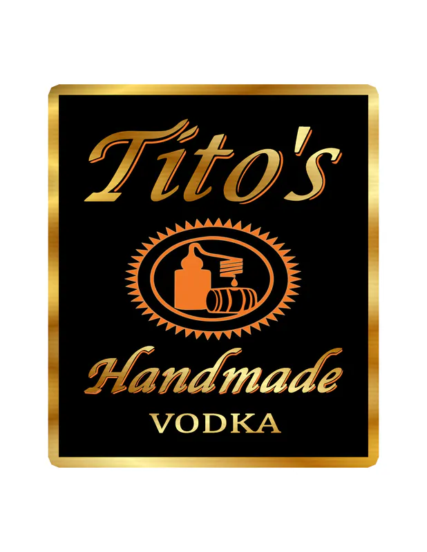 Tito's Vodka - Gold Chrome Vinyl Decal