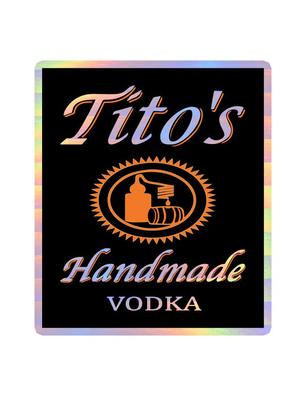 Tito's Vodka - Holographic Vinyl Decal