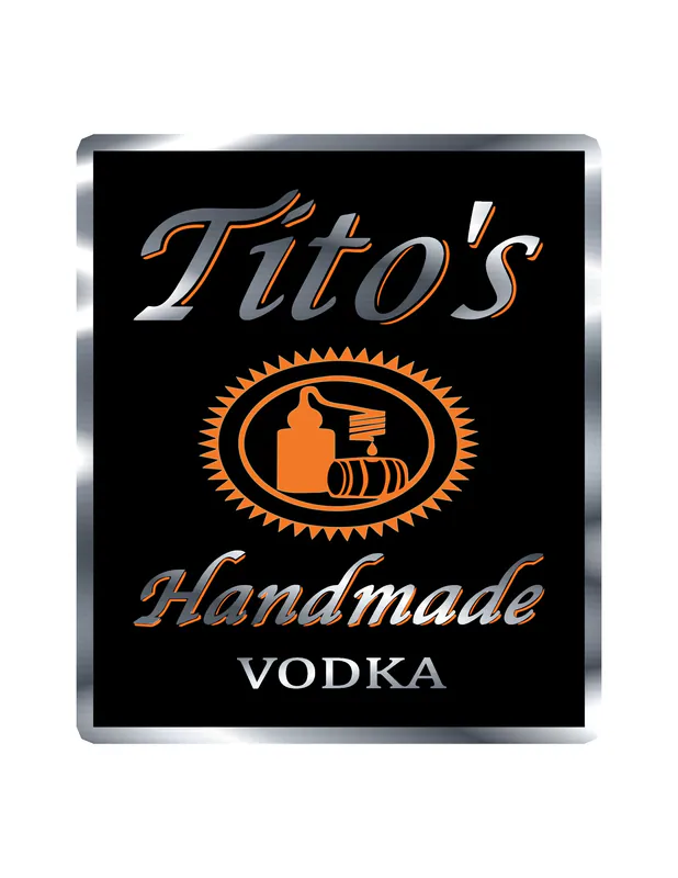 Tito's Vodka - Silver Chrome Vinyl Decal