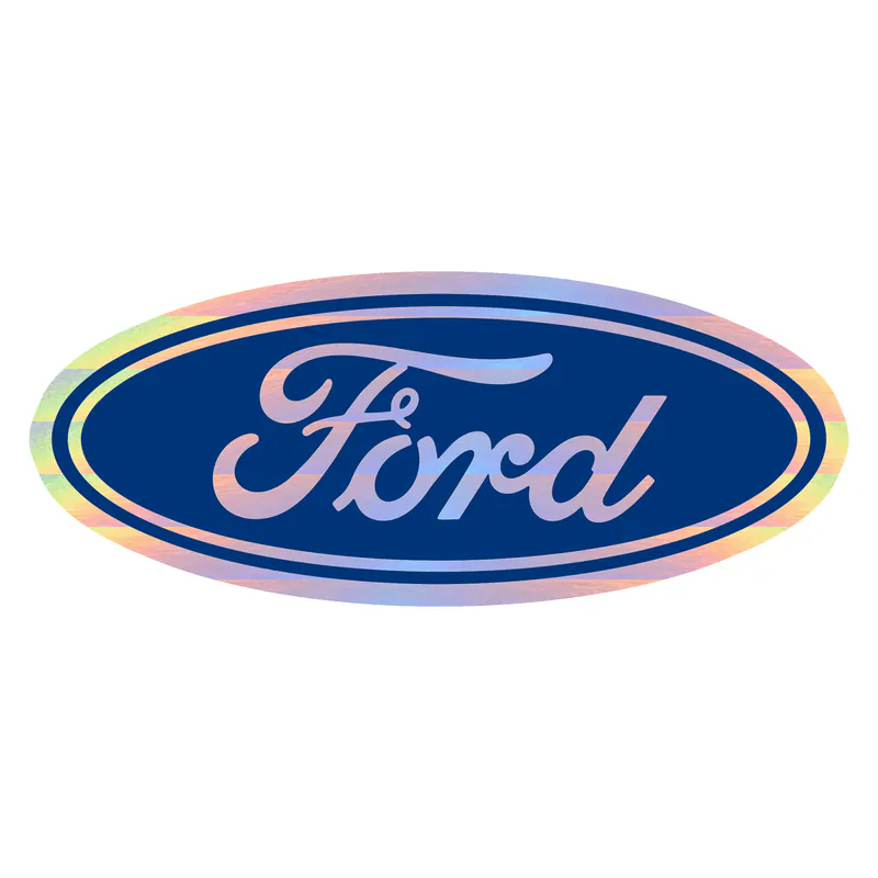 Ford - Holographic Vinyl Sticker - Custom Size