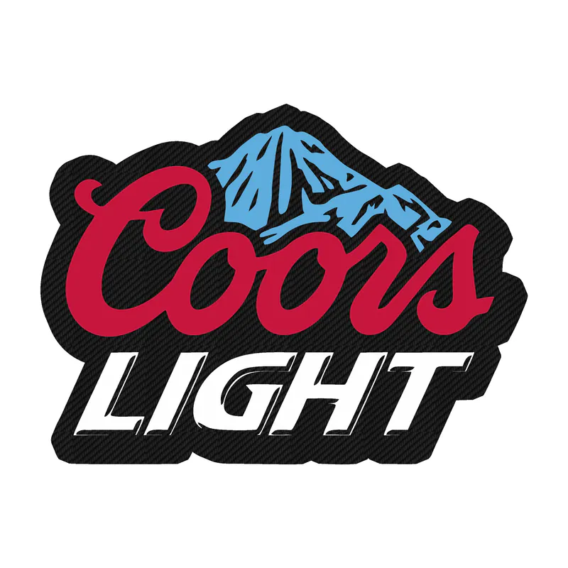 Coors Light Carbon Fiber Vinyl Decal - Custom Size
