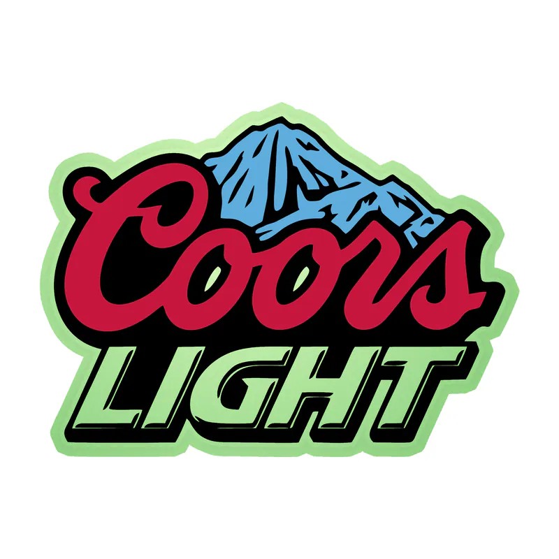 Coors Light Glow in the Dark Vinyl Decal - Custom Size