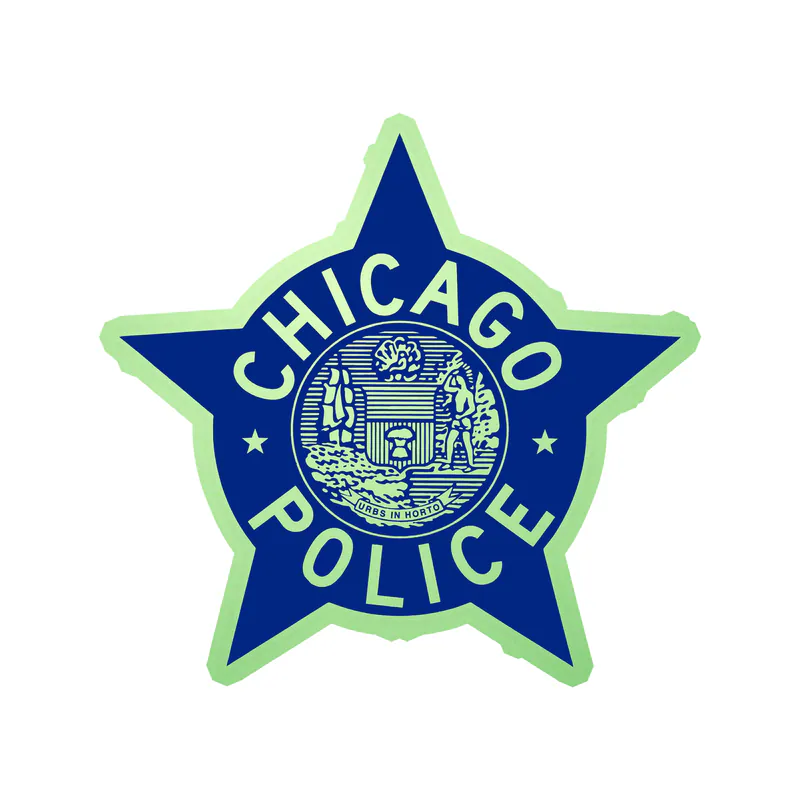 Custom for Jeff - Chicago PD -  Glow in the Dark Vinyl Decal - Custom Size