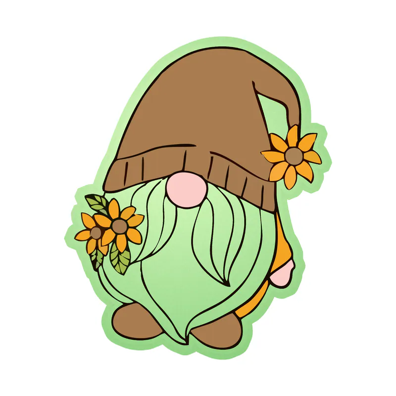 Gnomes Glow in the Dark Vinyl Decal - Custom Size
