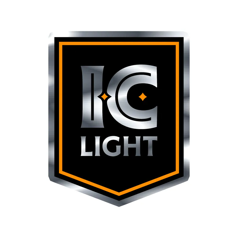 Iron City Light - Silver Chrome Vinyl Decal - Custom Size