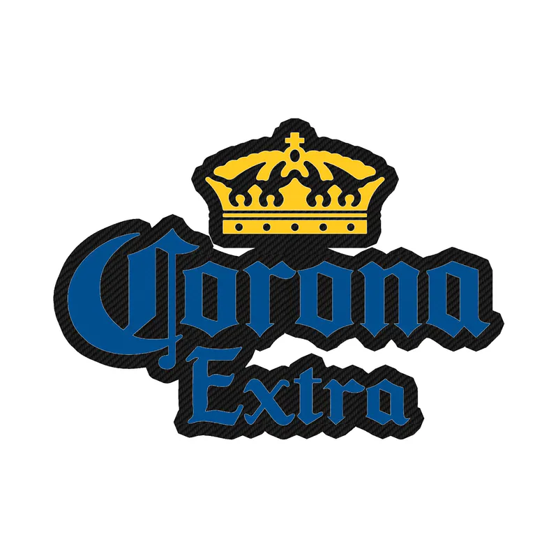 Corona Extra  - Carbon Fiber Vinyl Decal - Custom Size