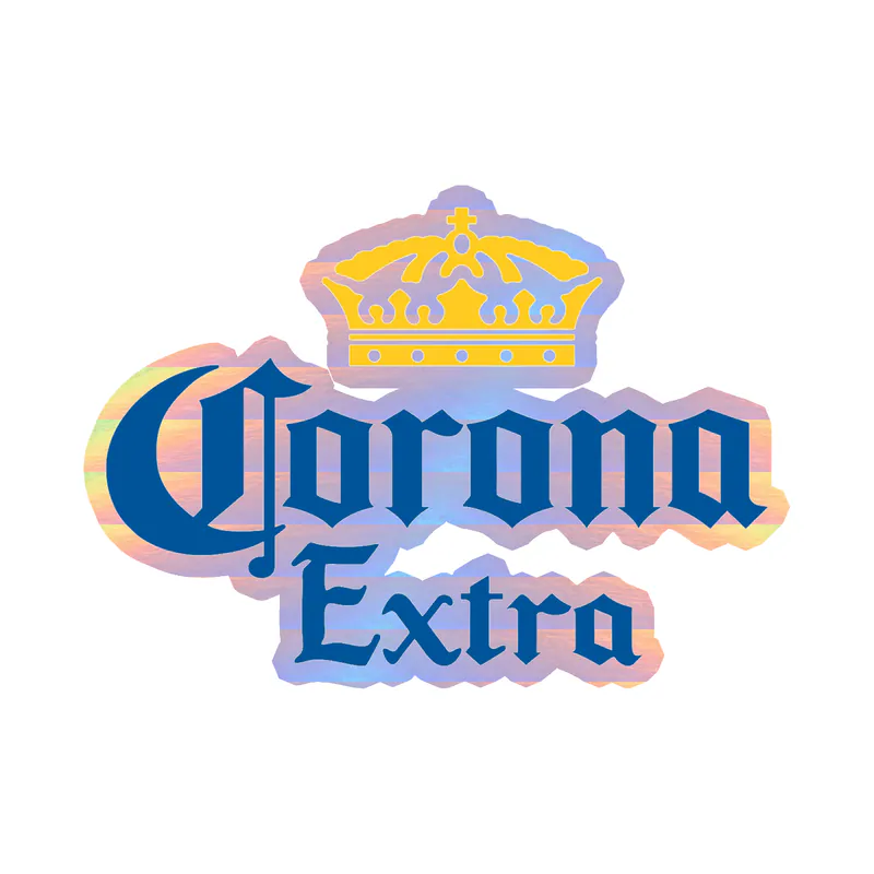 Corona Extra  - Holographic Vinyl Decal - Custom Size