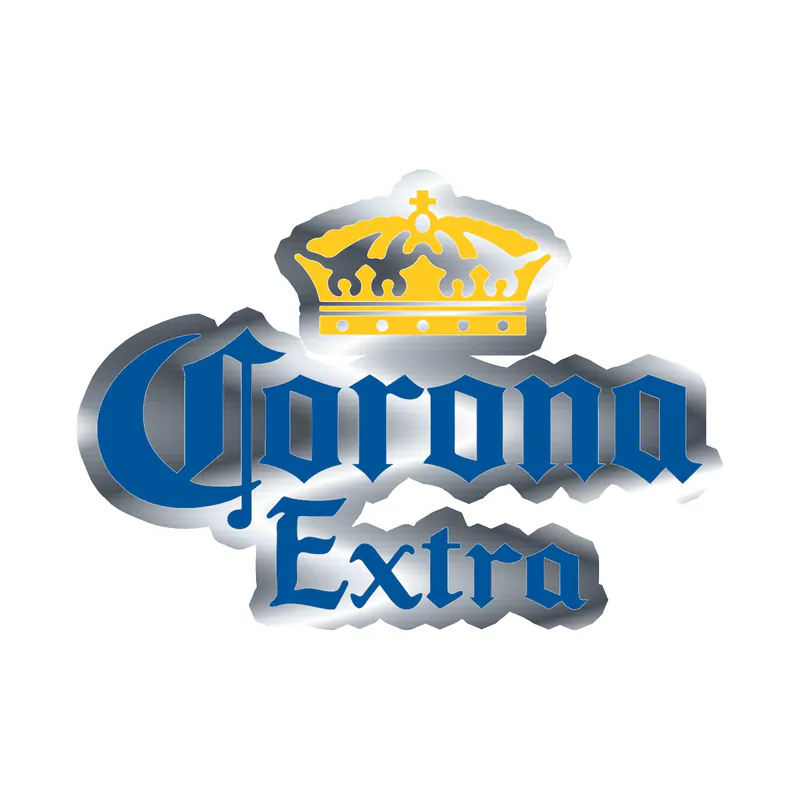 Corona Extra  - Silver Chrome Vinyl Decal - Custom Size