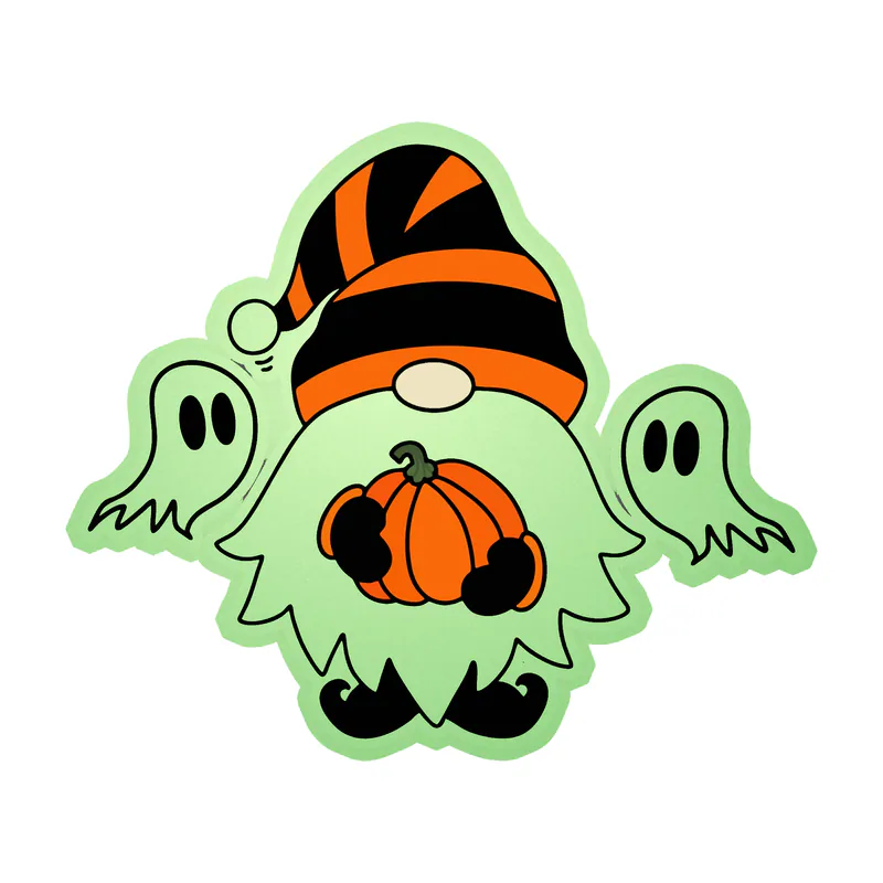 Gnomes Glow in the Dark Vinyl Decal - Custom Size