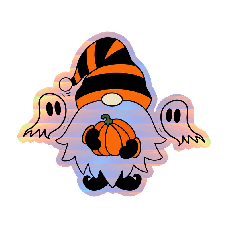Gnomes Holographic Vinyl Decal - Custom Size