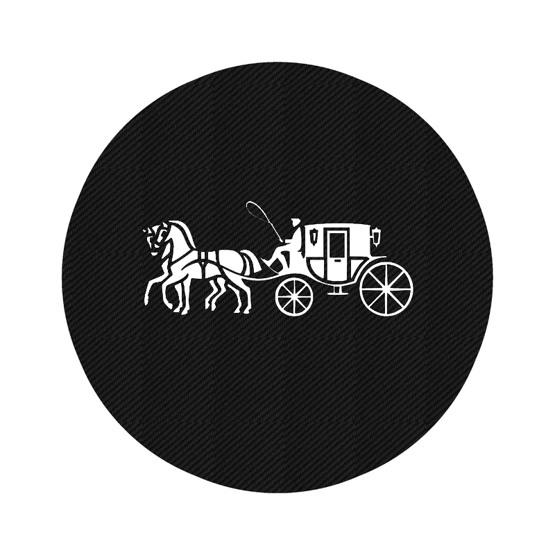 Coach - Black - Carbon Fiber Vinyl Sticker - Custom Size