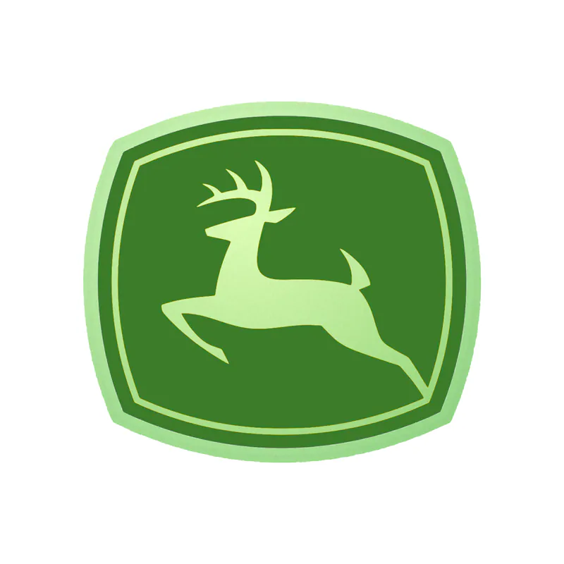 John Deere - Green and Yellow - Glow in the Dark Vinyl Sticker - Custom Size