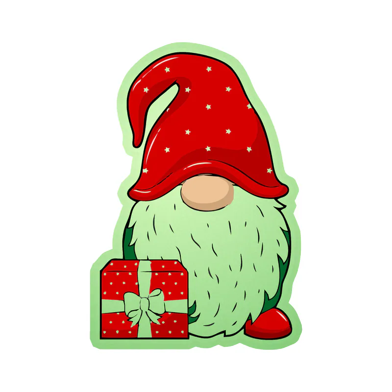 Gnomes Glow in the Dark Vinyl Decal - Custom Size