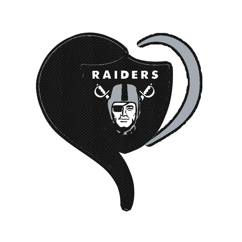 Las Vegas Raiders - Image 5 - Carbon Fiber Vinyl Sticker - Custom Size