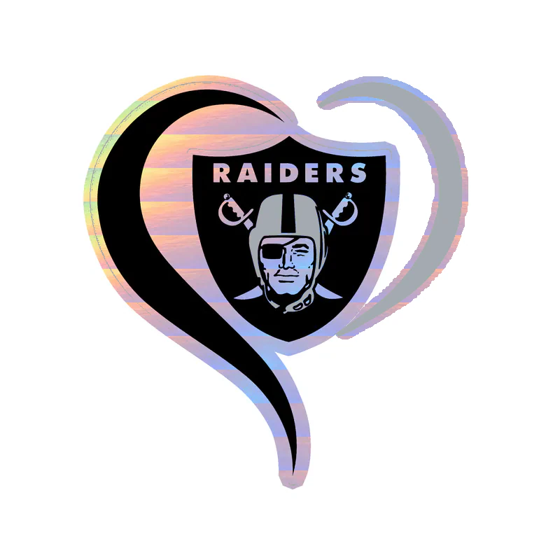 Las Vegas Raiders - Image 5 - Holographic Vinyl Sticker - Custom Size