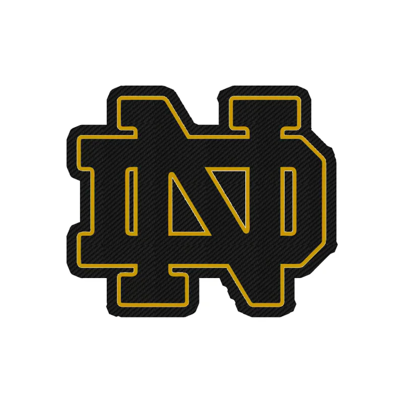 Notre Dame - Image 3 - Carbon Fiber Vinyl Decal - Custom Size