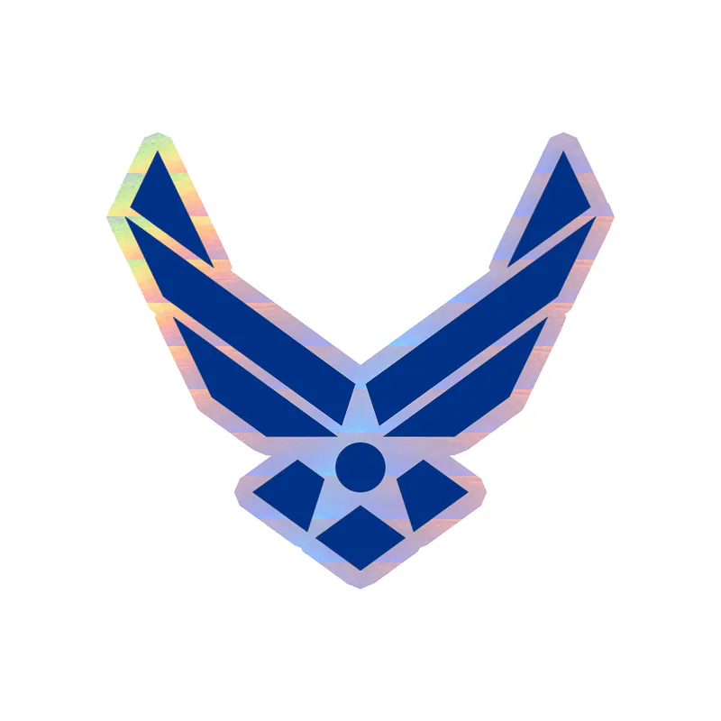 Air Force Holographic Vinyl Decal