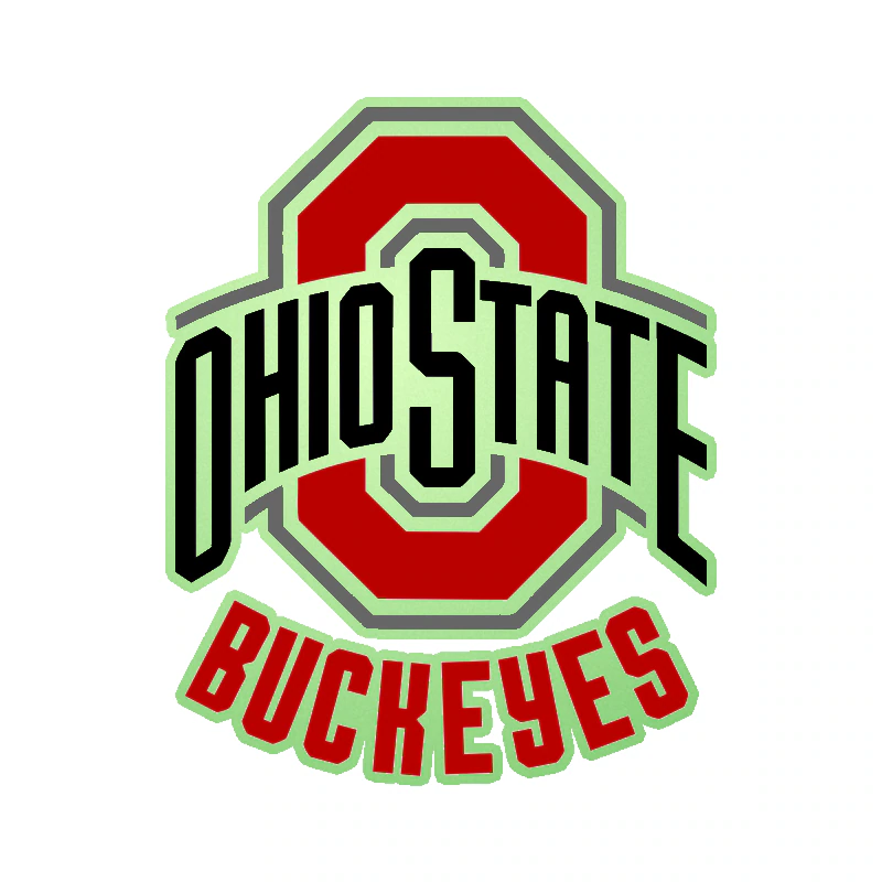 Ohio State Buckeyes - Image 1 - Glow in the Dark Vinyl Decal - Custom Size