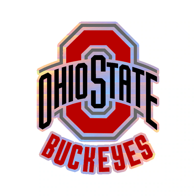 Ohio State Buckeyes - Image 1 - Holographic Vinyl Decal - Custom Size