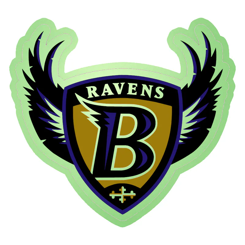 Baltimore Ravens - Image 11 - Glow in the Dark Vinyl Sticker - Custom Size