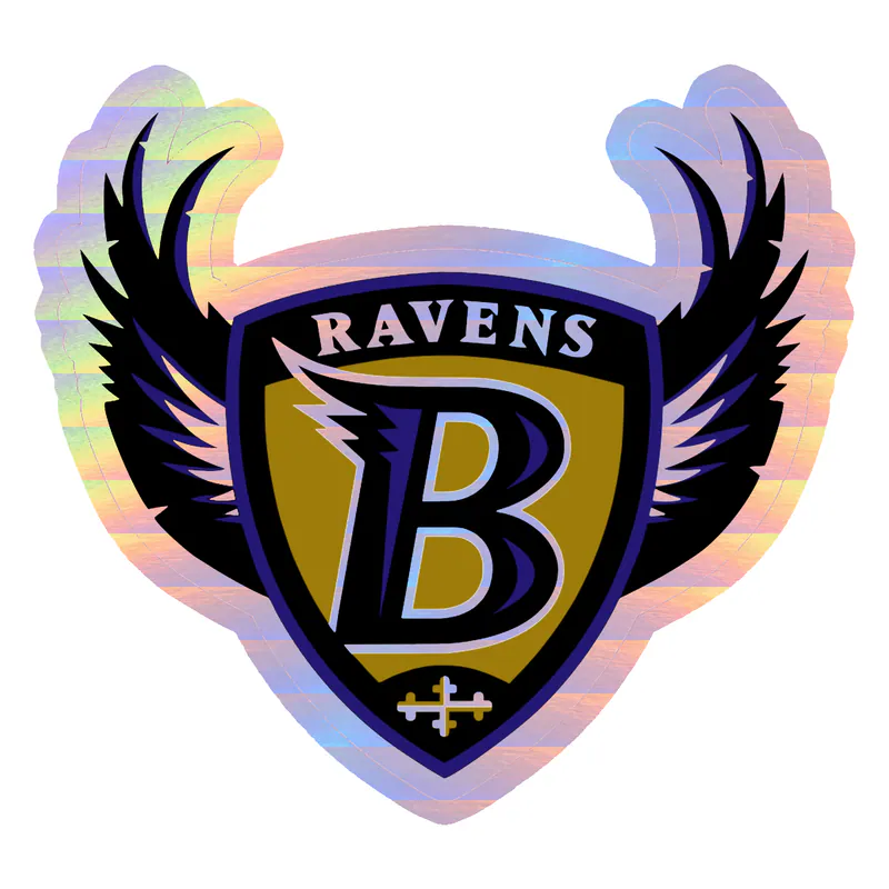 Baltimore Ravens - Image 11 - Holographic Vinyl Sticker - Custom Size