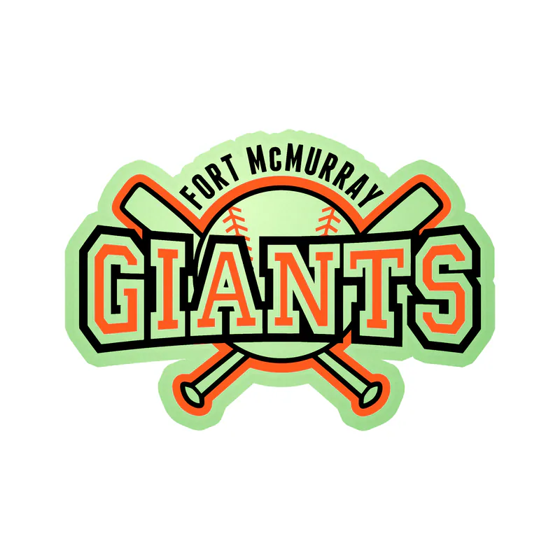 San Francisco Giants - Fort McMurray - Glow in the Dark Vinyl Sticker - Custom Size