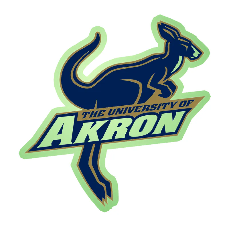 Akron Zips - Image 2 - Glow in the Dark Vinyl Decal - Custom Size