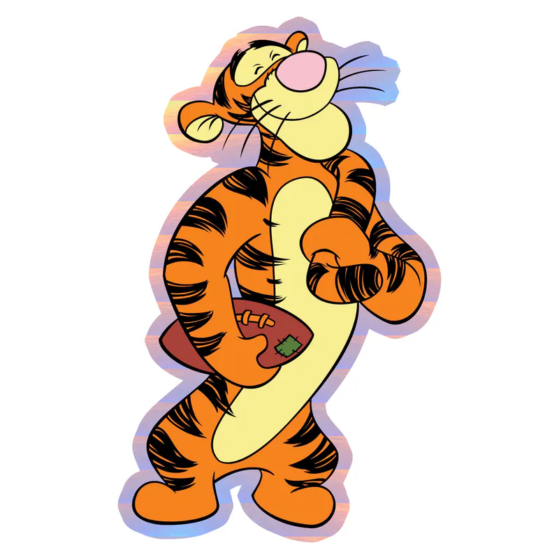 Winnie The Pooh - Tigger - Holographic Vinyl Sticker - Custom Size