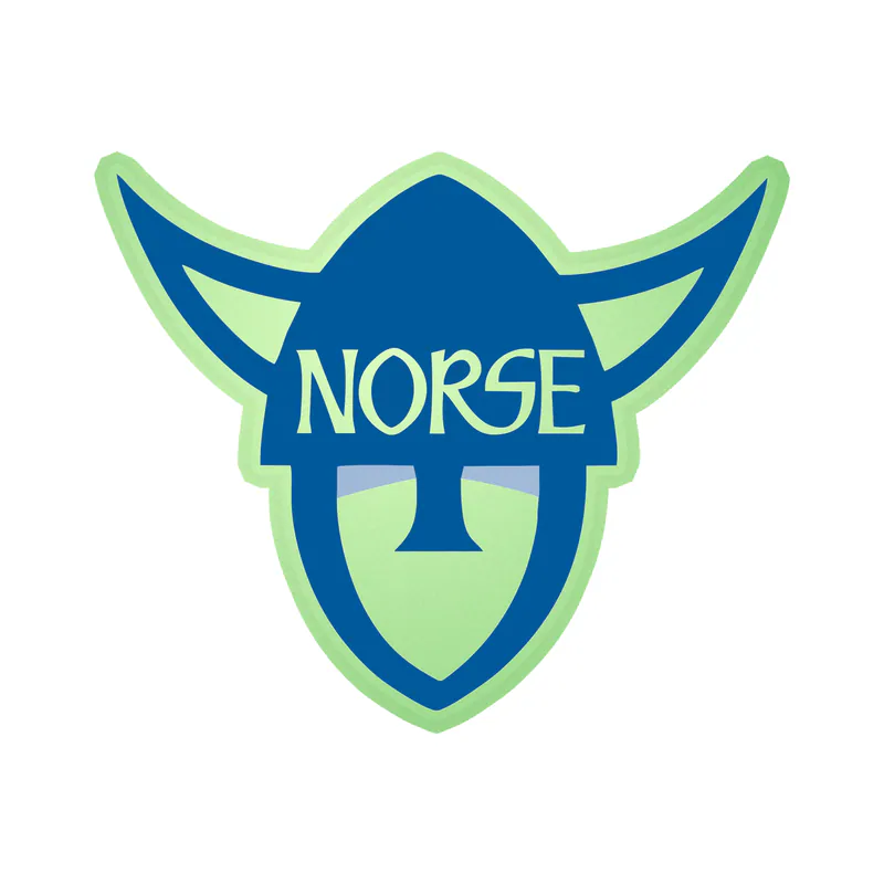 Luther Norse College Glow in the Dark Vinyl Sticker - Custom Size