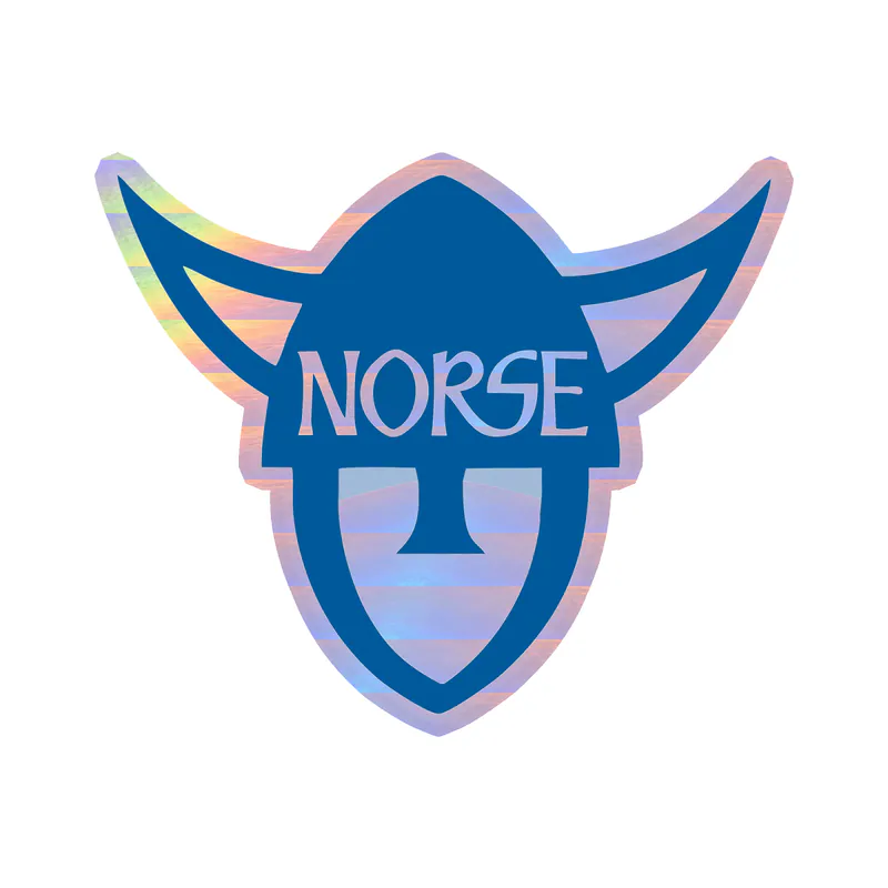 Luther Norse College Holographic Vinyl Sticker - Custom Size