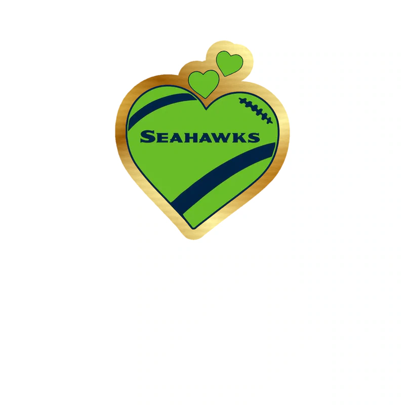 Seattle Seahawks - Image 10 - Gold Chrome Vinyl Sticker - Custom Size