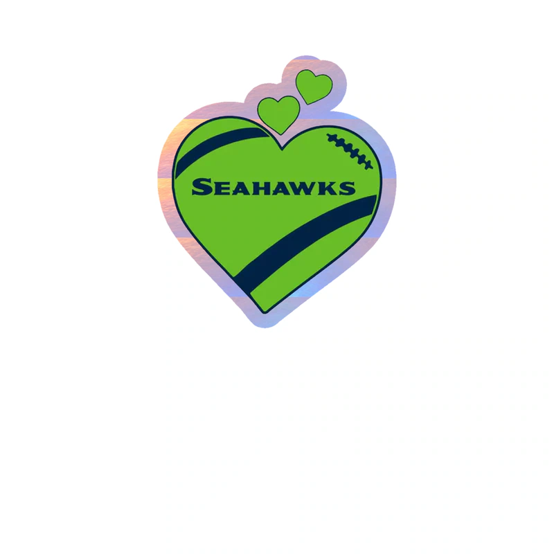 Seattle Seahawks - Image 10 - Holographic Vinyl Sticker - Custom Size
