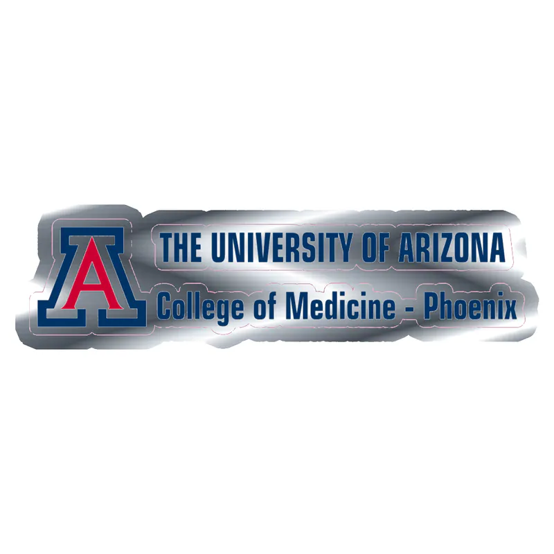 Arizona Wildcats - Image 2 - Silver Chrome Vinyl Decal - Custom Size