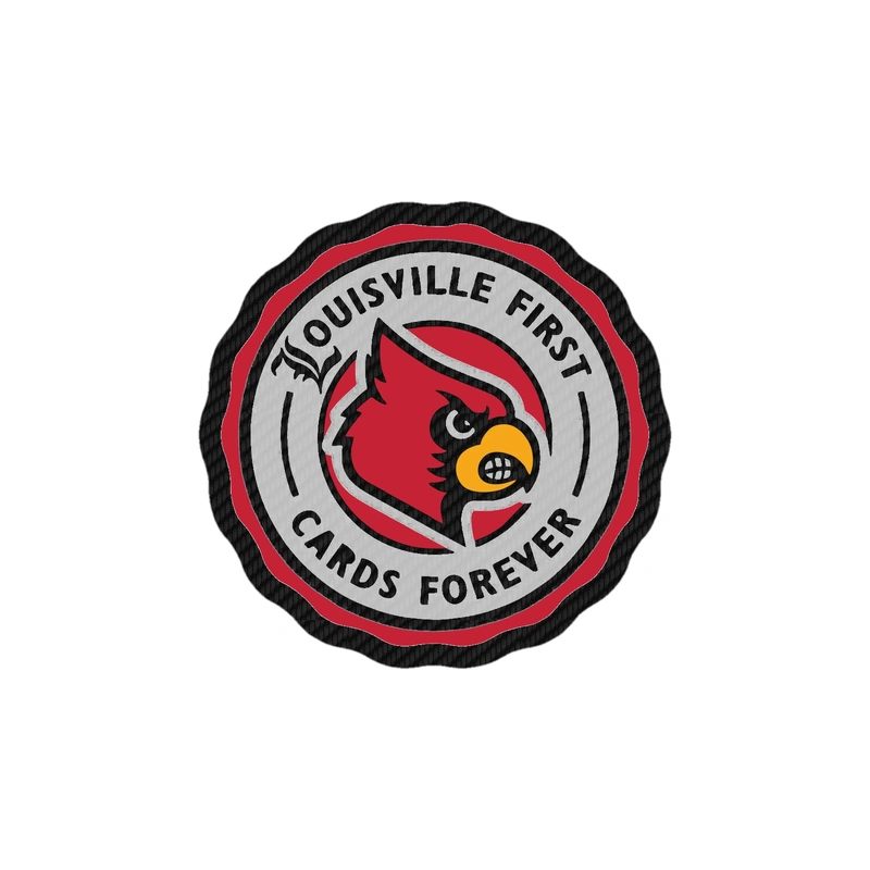 St. Louis Cardinals - Louisville First - Carbon Fiber Vinyl Sticker - Custom Size