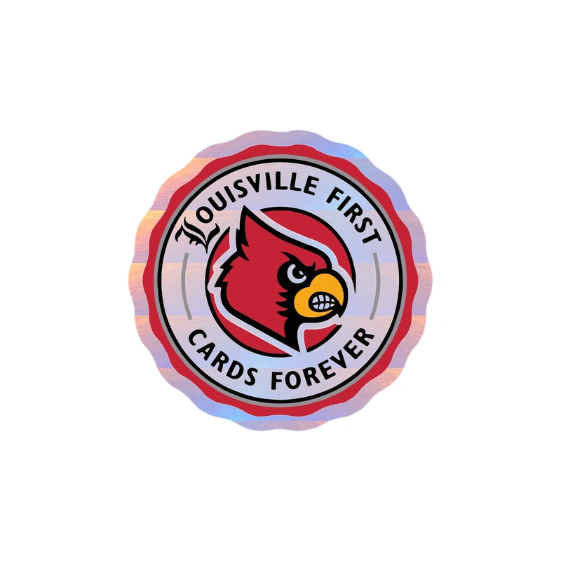 St. Louis Cardinals - Louisville First - Holographic Vinyl Sticker - Custom Size