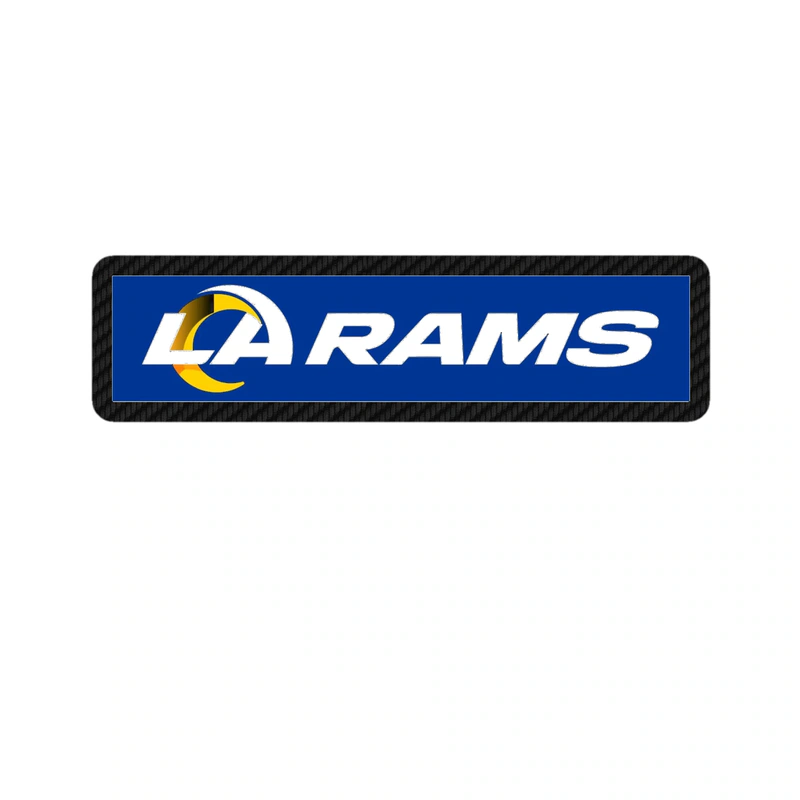 Los Angeles Rams - Image 18 - Carbon Fiber Vinyl Sticker - Custom Size