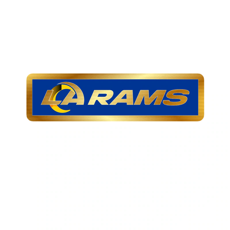 Los Angeles Rams - Image 18 - Gold Chrome Vinyl Sticker - Custom Size