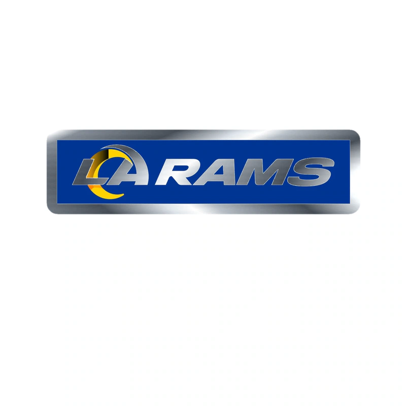 Los Angeles Rams - Image 18 - Silver Chrome Vinyl Sticker - Custom Size