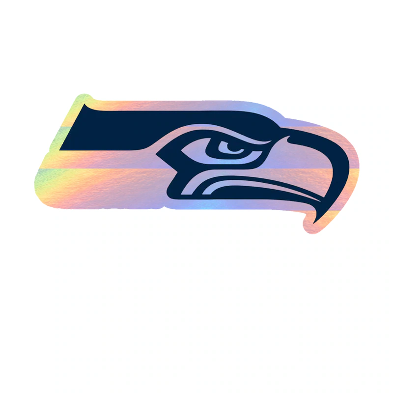 Seattle Seahawks - Image 13 - Holographic Vinyl Sticker - Custom Size