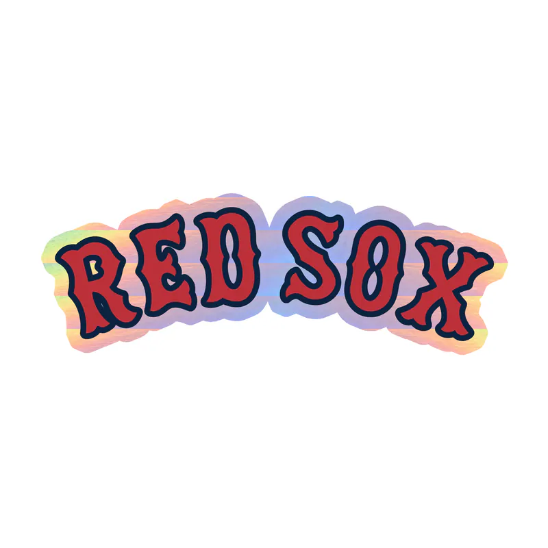 Boston Red Sox - Red Sox - Holographic Vinyl Sticker - Custom Size