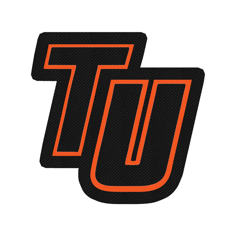 Tusculum University Pioneers Carbon Fiber Vinyl Decal - Custom Size