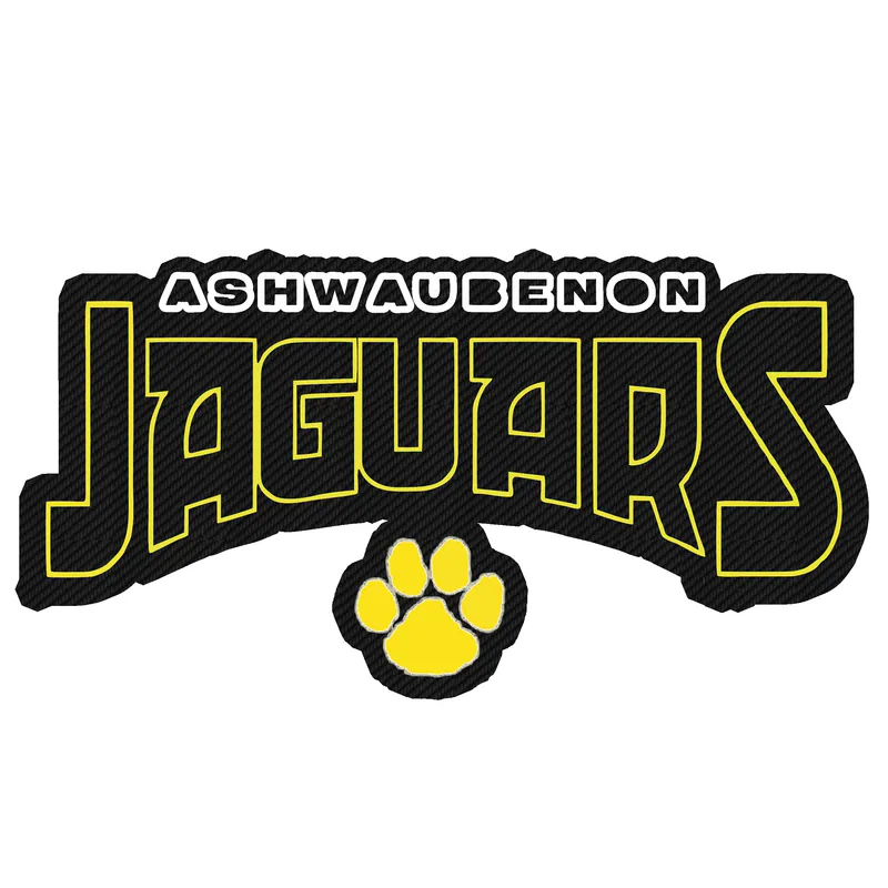 Ashwaubenon Jaguars - Carbon Fiber Vinyl Decal - Custom Size