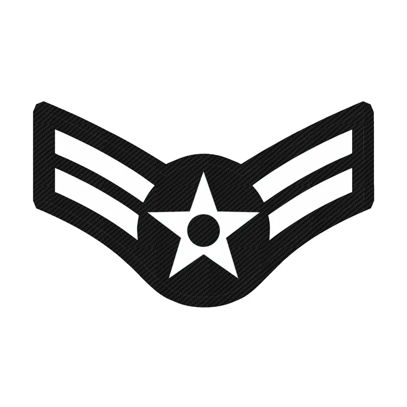 Air Force Carbon Fiber Vinyl Decal