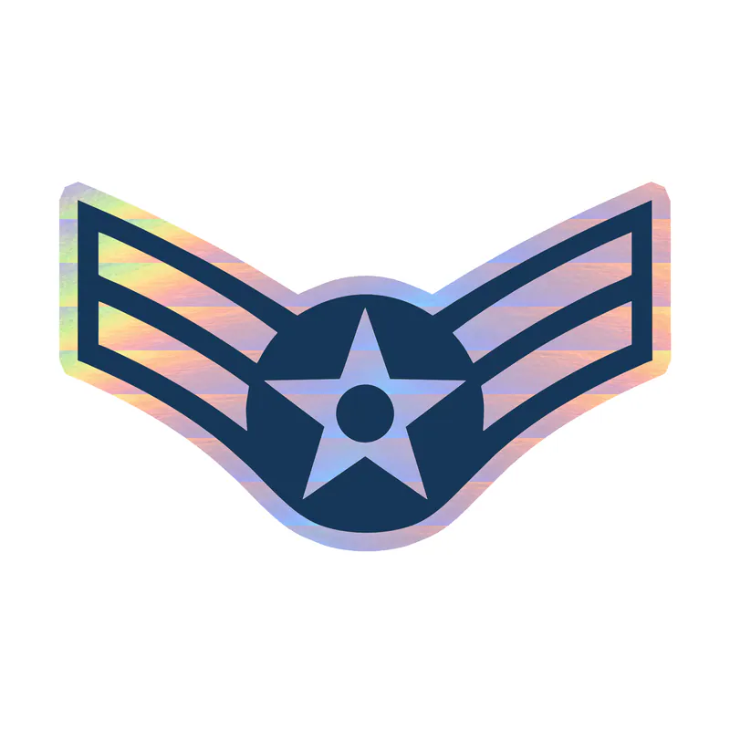 Air Force Holographic Vinyl Decal