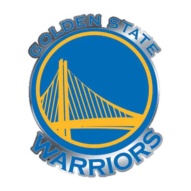 Golden State Warriors - Image 6 - Silver Chrome Vinyl Sticker - Custom Size