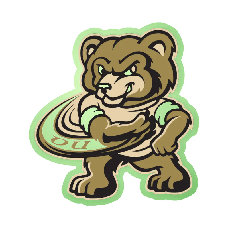Oakland University - Image 2 - Glow in the Dark Vinyl Sticker - Custom Size