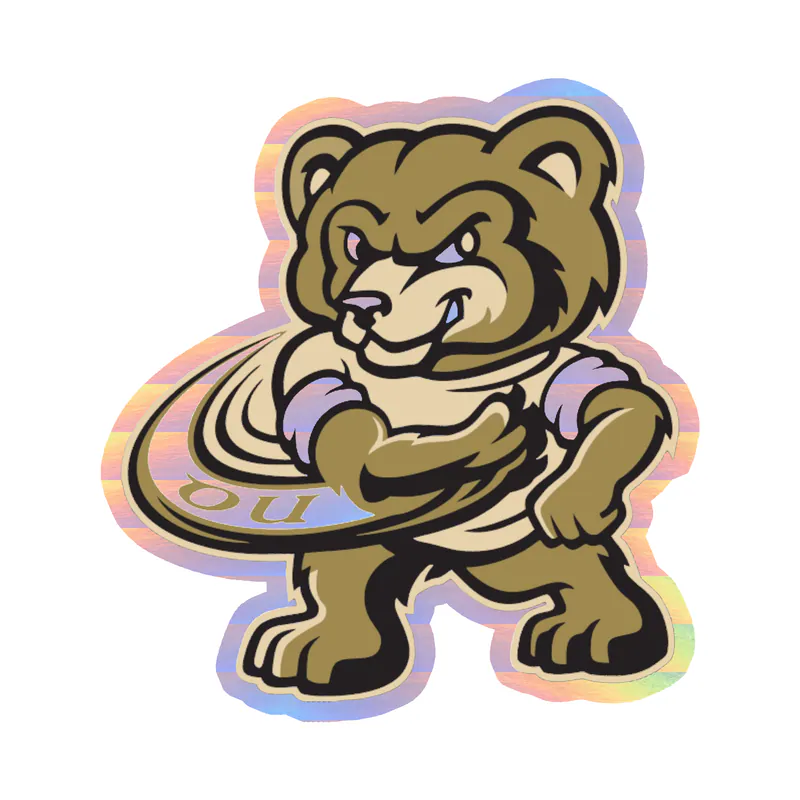 Oakland University - Image 2 - Holographic Vinyl Sticker - Custom Size